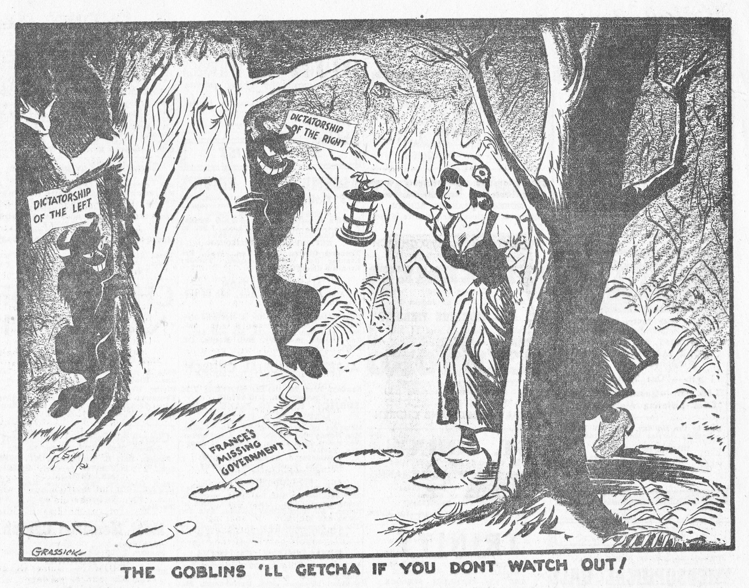 C:\Users\Robert\Documents\CANADIAN CARTOONING ILLUSTRATION and ANIMATION\IMAGE BY CARTOONIST OR ILLUS. G\GRASSIK BERT, Telegram [Toronto], 27 June 1953, 4.jpg