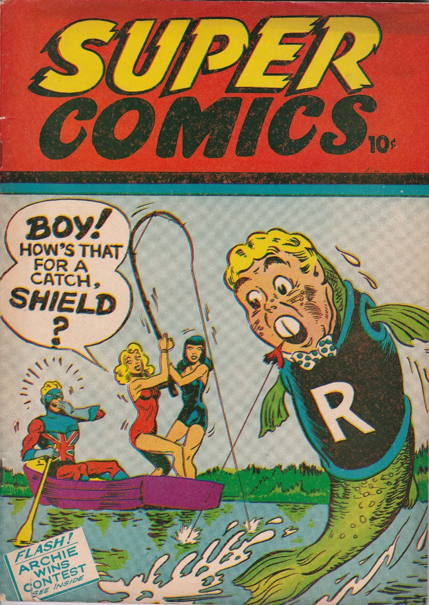 A comic book cover with a cartoon character AI-generated content may be incorrect.