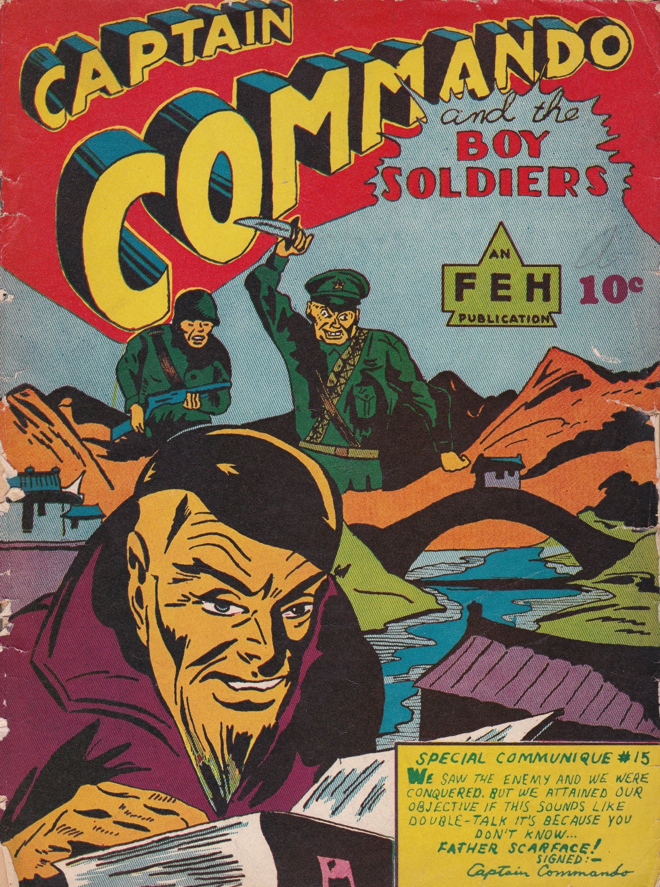 A comic book cover with a person in a military uniform AI-generated content may be incorrect.