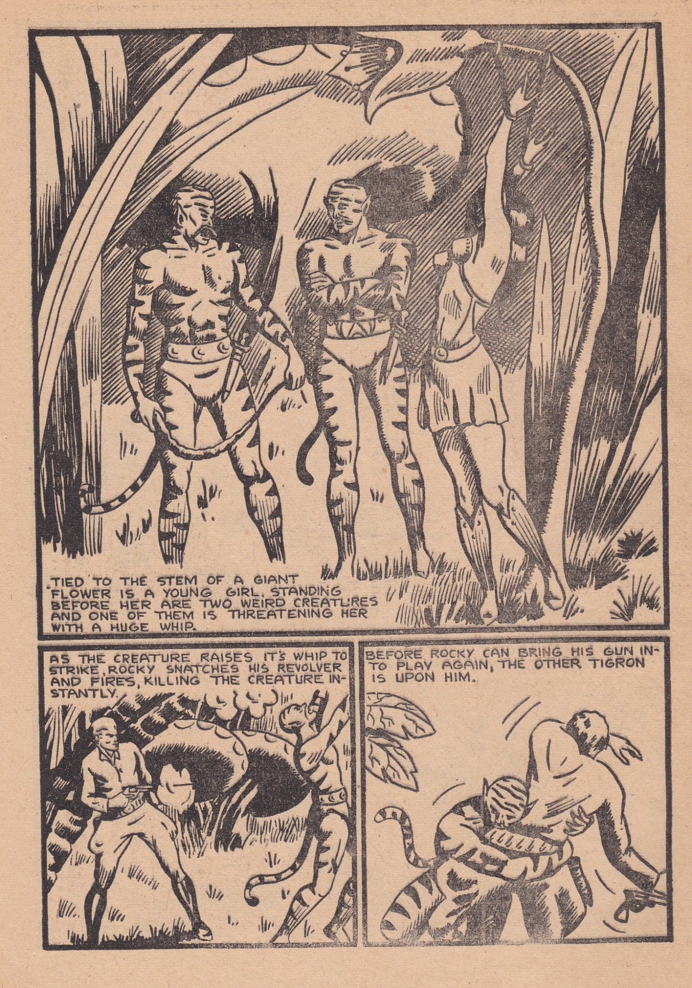 A comic page with a group of men AI-generated content may be incorrect.