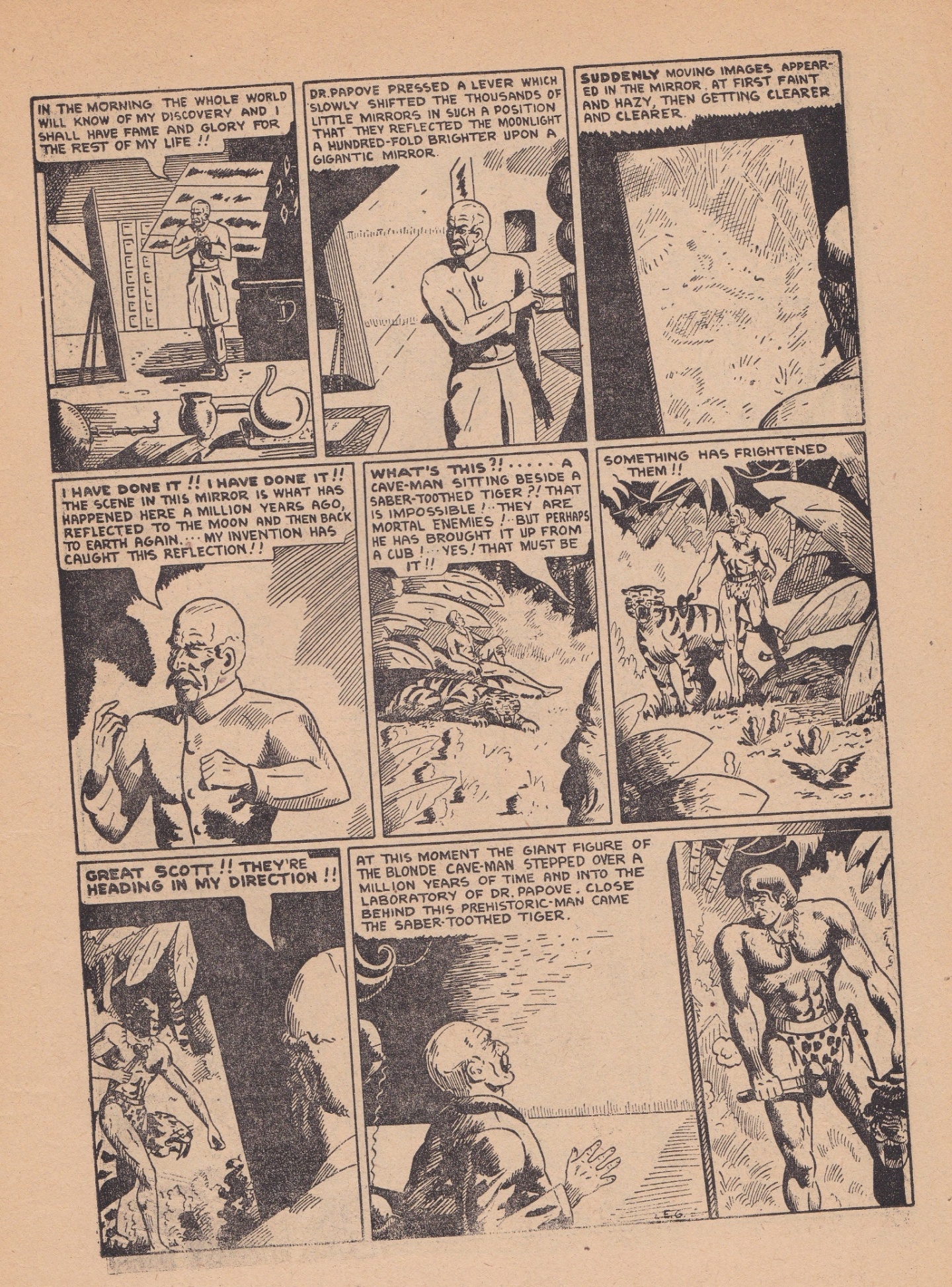 A comic page with two people in a suit AI-generated content may be incorrect.