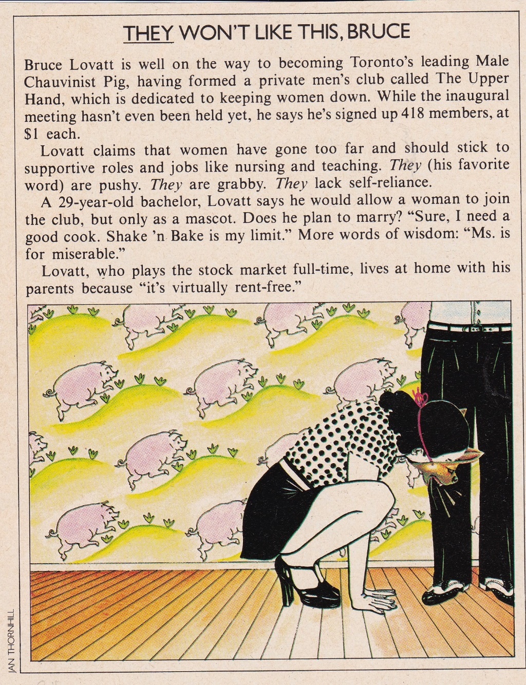 A person bending over to get a pig wallpaper
Description automatically generated with medium confidence