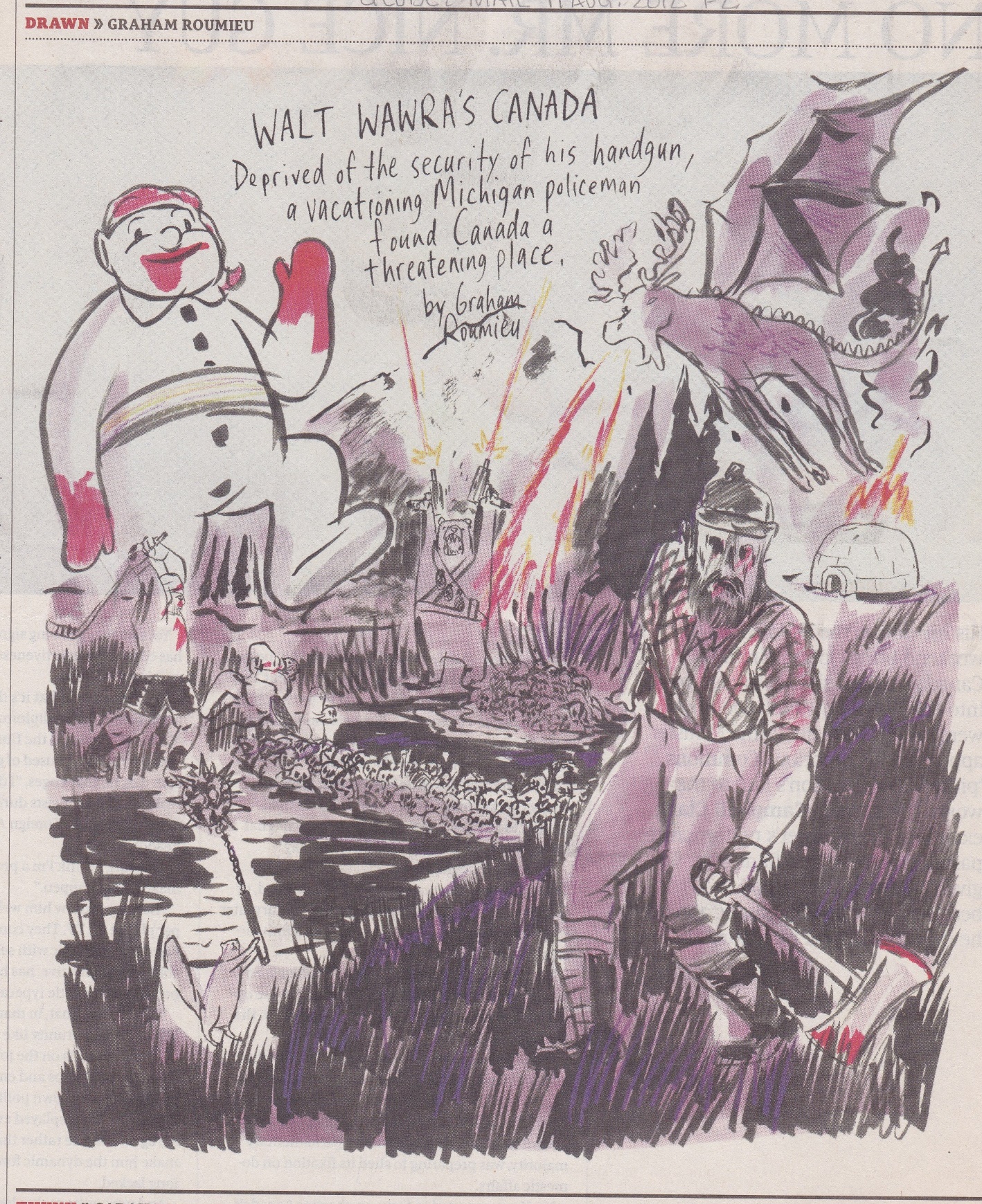 A cartoon of two people in a garment Description automatically generated