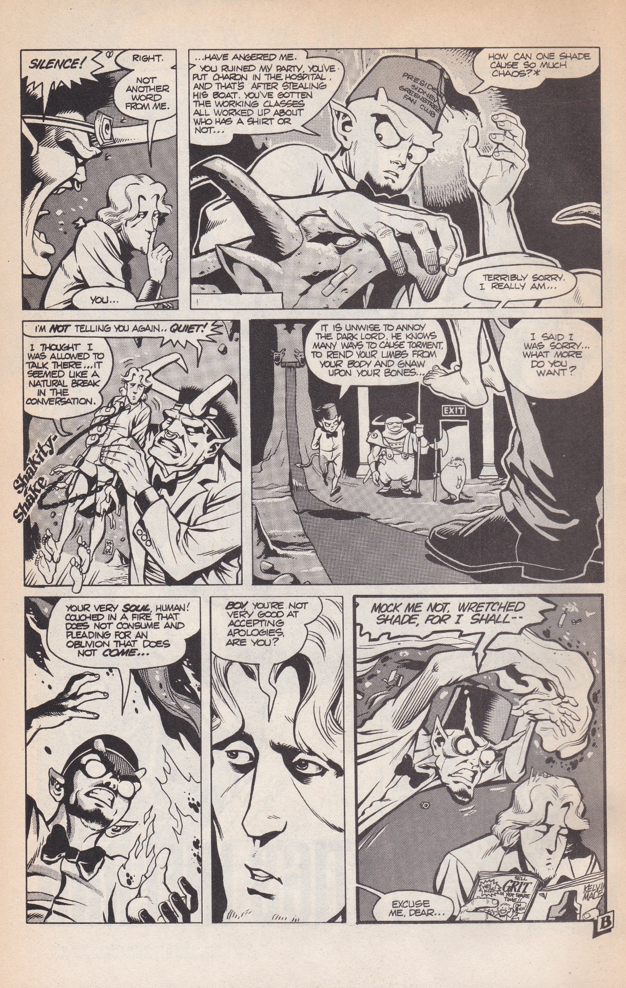 A comic page with a cartoon of a person AI-generated content may be incorrect.