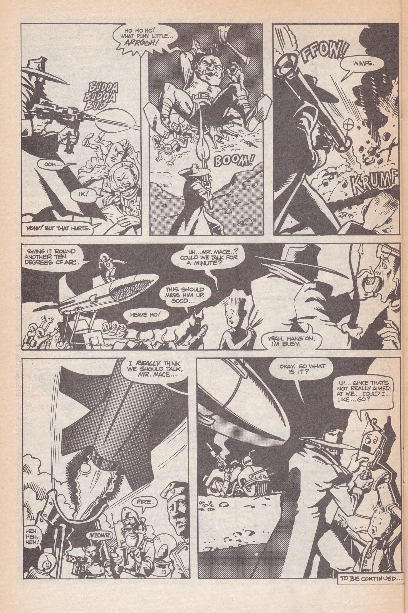 A comic page with a comic strip AI-generated content may be incorrect.