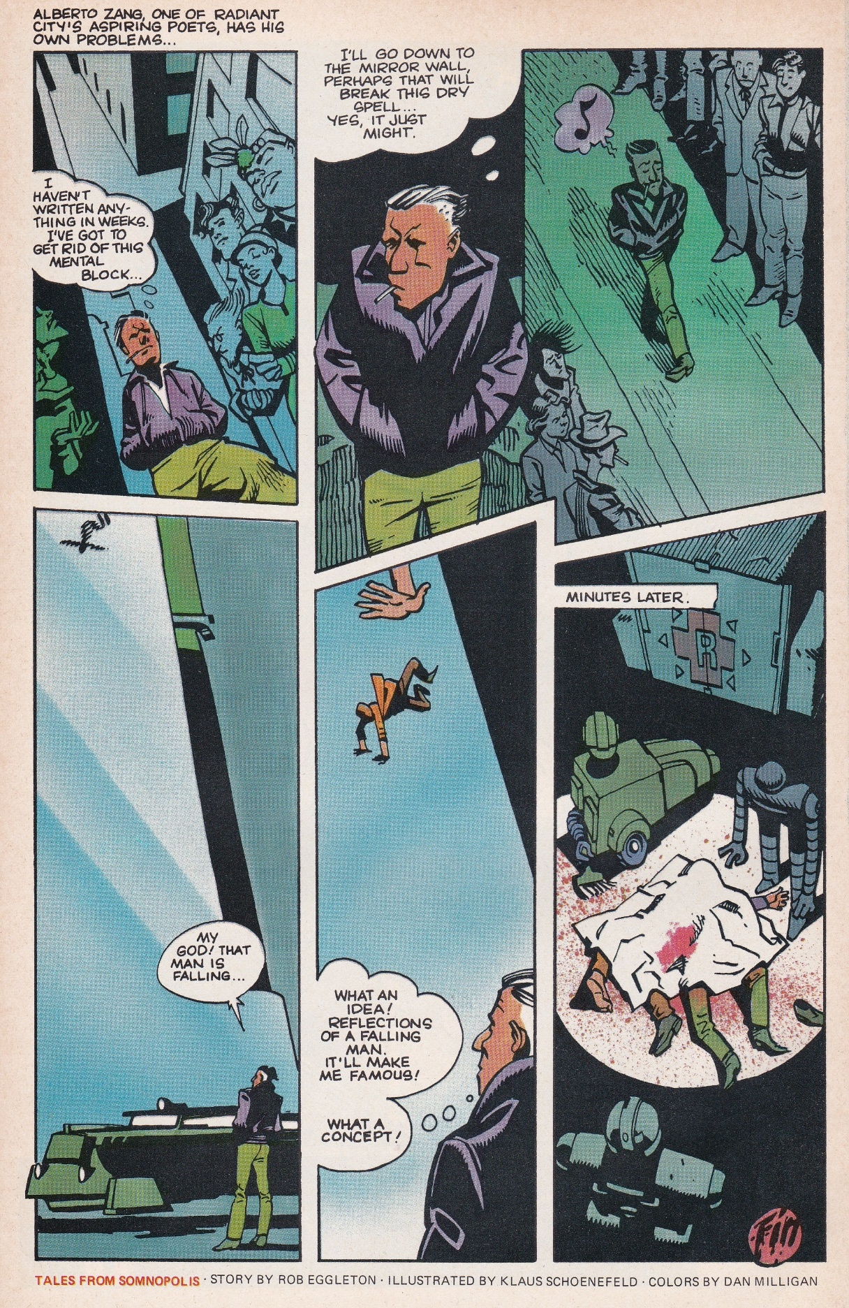 A comic page with a person and a sword AI-generated content may be incorrect.
