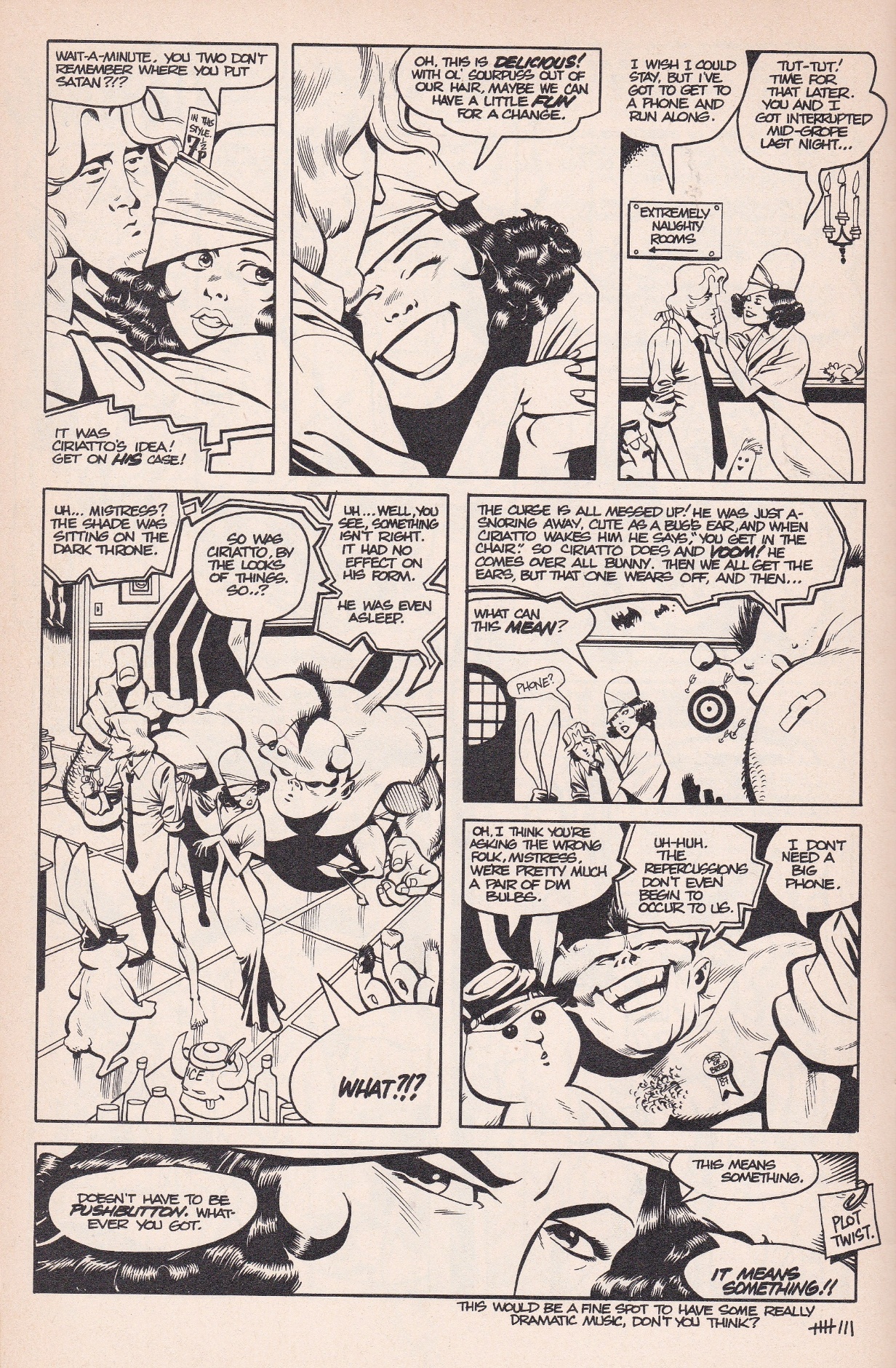 A comic strip with a cartoon AI-generated content may be incorrect.