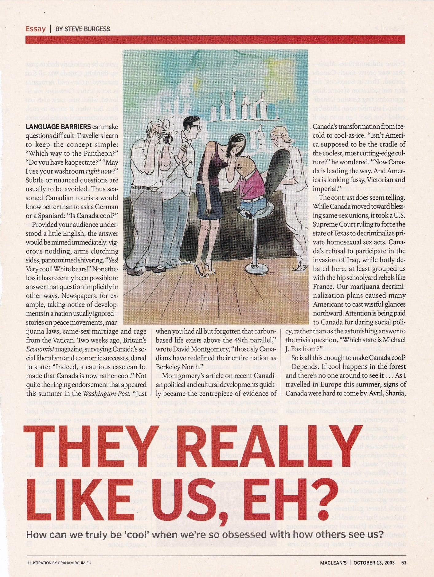 A newspaper article with a picture of people Description automatically generated