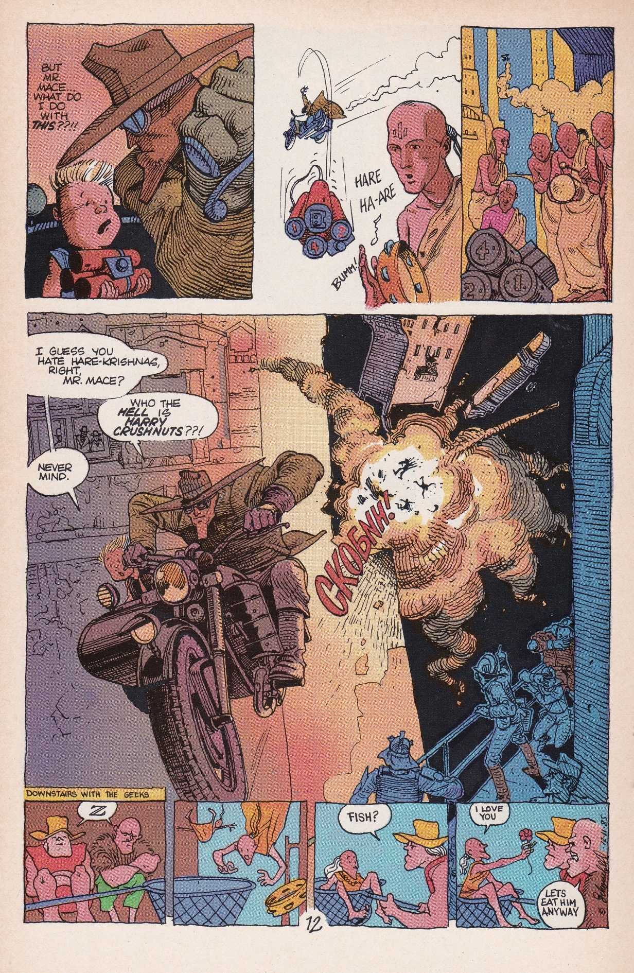 Comic page of a comic book AI-generated content may be incorrect.