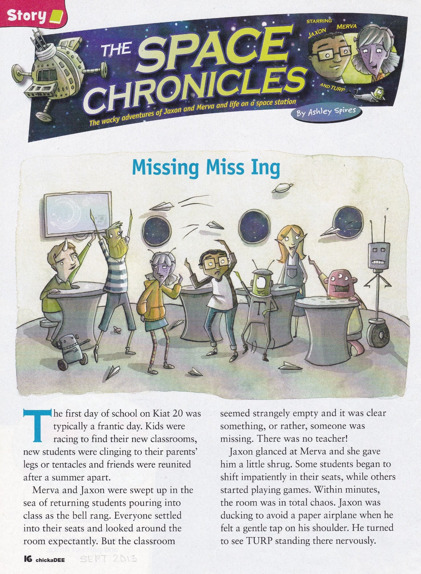 A cartoon of children in a room Description automatically generated