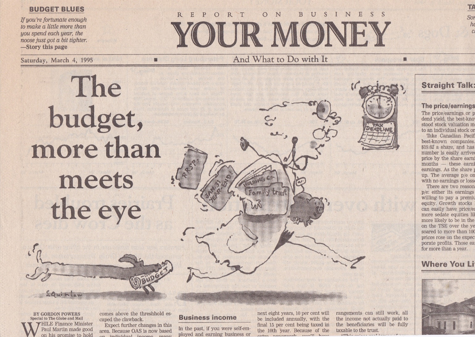 A newspaper with a cartoon of a person running
Description automatically generated