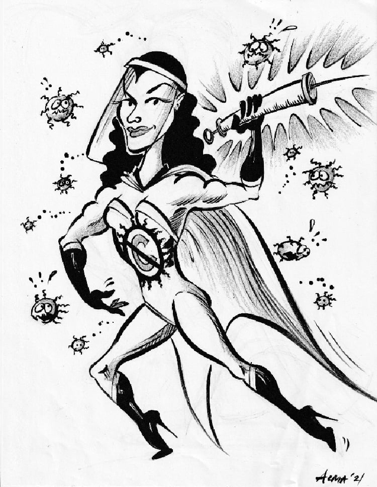 cartoon image by a member of union-art collective