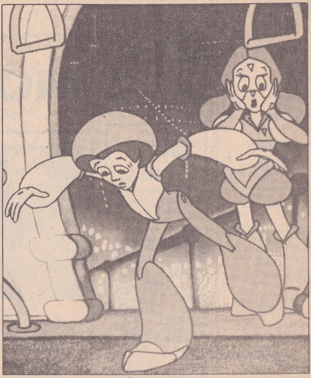 A cartoon of two people
Description automatically generated
