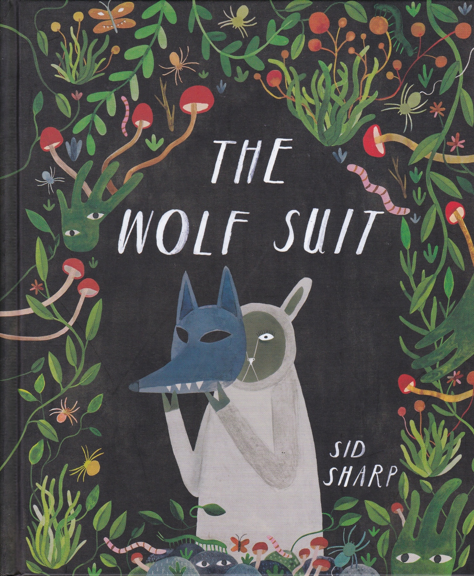 A book cover with a wolf mask AI-generated content may be incorrect.